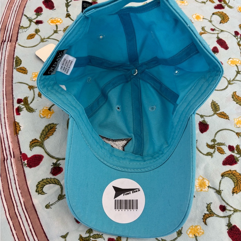 Fast Back Ropes Turquoise Baseball Cap - Picture 5 of 6